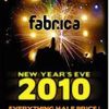 Revelion 2010 in Club Fabrica