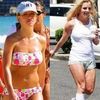 Britney Spears in costum de baie, din 2001 pana in 2010 (poze)