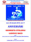 Georgeta Stoleriu si Ludovic Bacs, sarbatoriti la Biblioteca Metropolitana Bucuresti