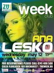 Concert Anna Lesko in Club The Week, Bucuresti