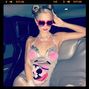 Paris Hilton, costumata in Miley Cyrus de Halloween